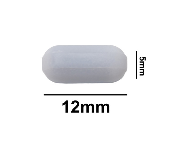 SP Bel-Art Spinbar Teflon Polygon MagneticStirring Bar; 12 x 5mm, White, without Pivot Ring