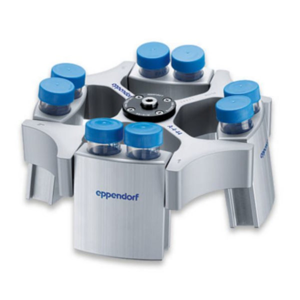 Eppendorf Rotor A-4-44, inkl. 4 Becher für 2 × 50 mL konische Gefäße