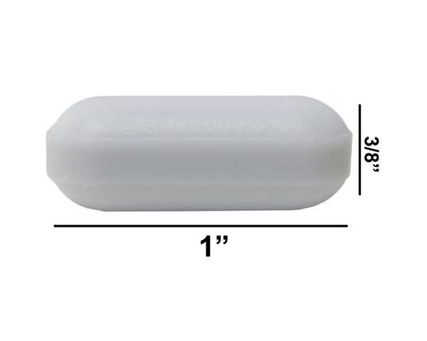 SP Bel-Art Spinbar Teflon Polygon MagneticStirring Bar; 1 x ? in., White, without Pivot Ring