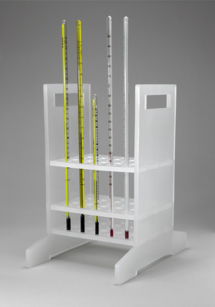 SP Bel-Art Thermometer Rack; 25 Places, 57/8 x8³/8 x 97/8 in., Polypropylene