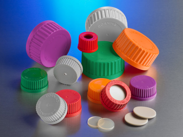 Corning® Silicone Septa for GL25 Open Top PBT Screw Cap