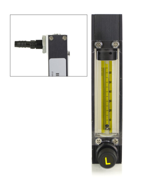 SP Bel-Art Riteflow Aluminum Mounted Flowmeter;65mm Scale, Size 2