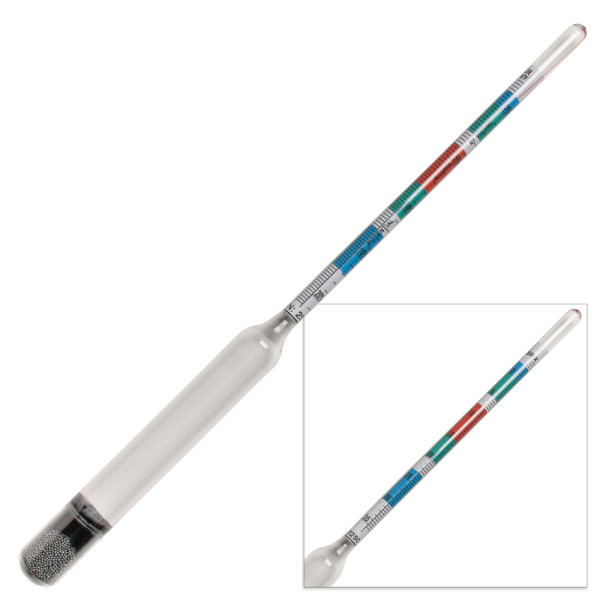 SP Bel-Art, H-B DURAC Triple Scale Beer and WineHydrometer, Glass