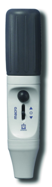 BRAND macro pipette controller for pipettes 0.1-200 ml, blue, with spare membrane filter
