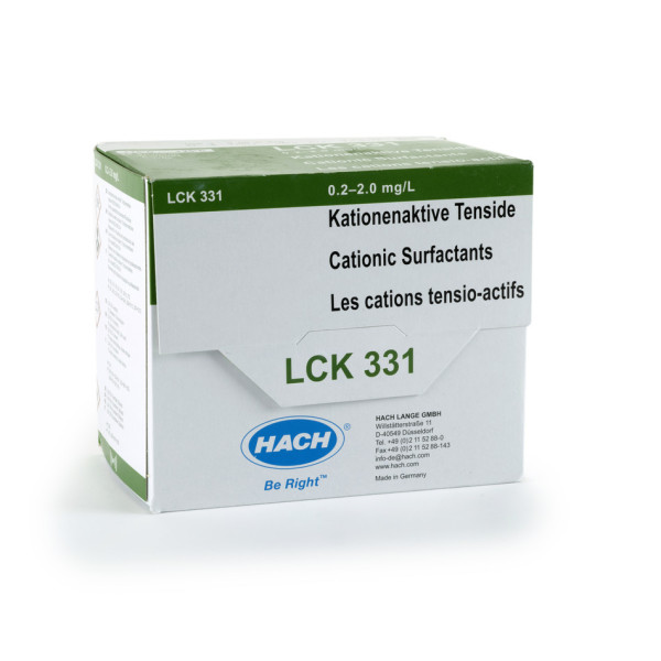 Hach Kationische Tenside Küvetten-Test 0,2-2,0 mg/L, 25 Bestimmungen