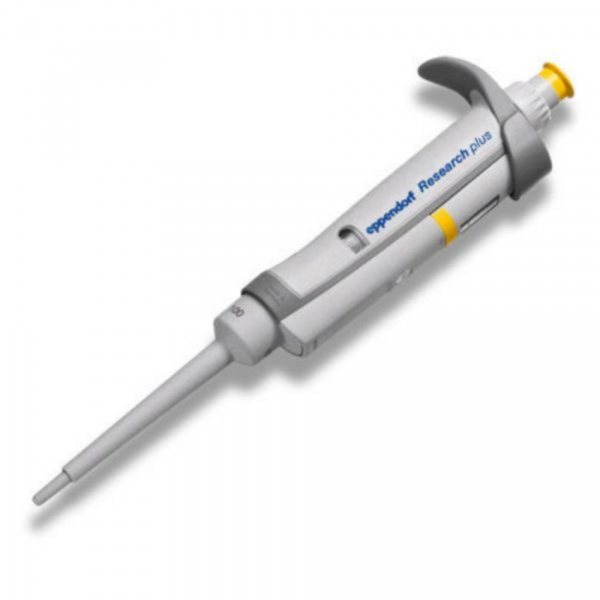 Eppendorf Research® plus (EU-IVD), Einkanal, variabel, 10 – 100 µL, gelb