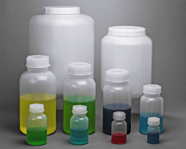 SP Bel-Art Wide-Mouth 2000ml Polyethylene Bottles Heavy Duty Closure (Pack of 3)