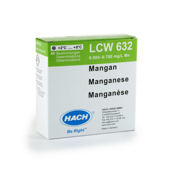 Hach Manganese reagent set 0.005 - 0.7 mg/L Mn