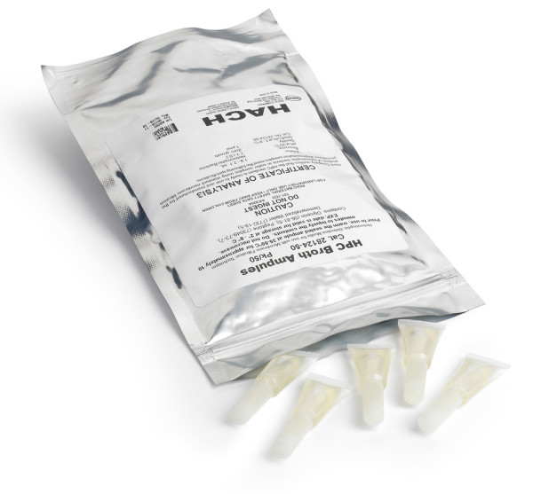 Hach Plastic ampules m-HPC Broth, pk/50