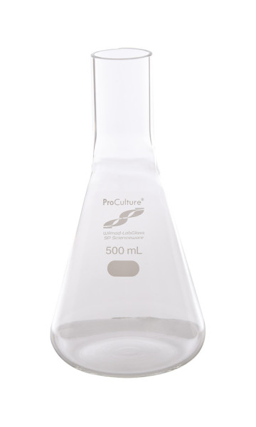 SP Wilmad-LabGlass® ProCulture Delong Shaker Flask; 500mL, No Baffles