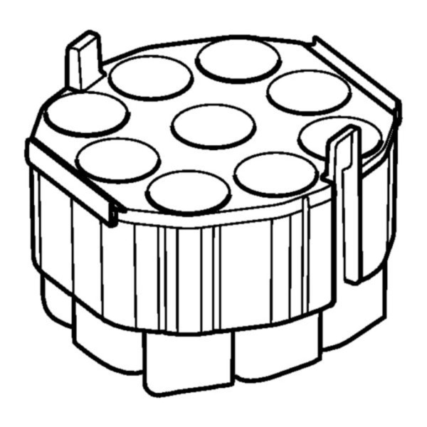 Eppendorf Adapter, for 9 conical tubes 50 mL conical, for Rotor S-4xUniversal, 2 pcs.