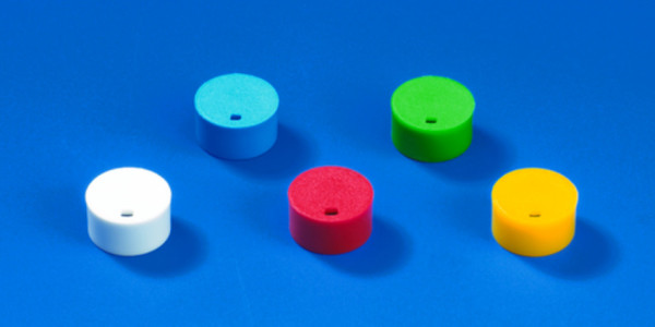 BRAND Cap insert for cryogenic tubes, PP, white, for color coding