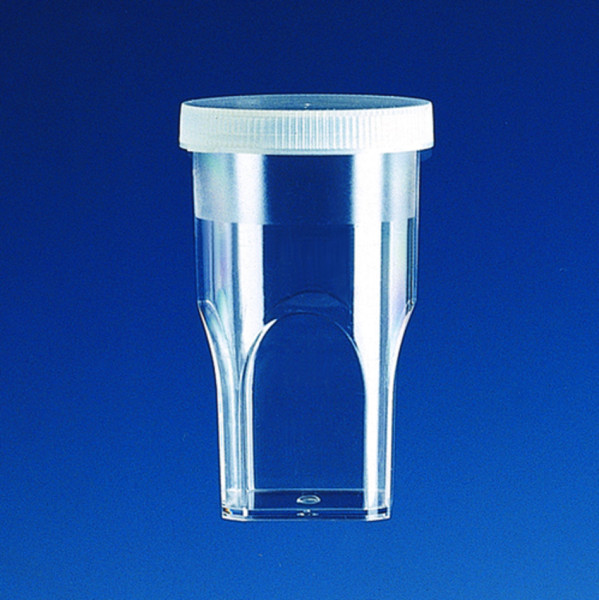 Sample cup, for COULTER COUNTER®, PS, with lid, 20 ml
