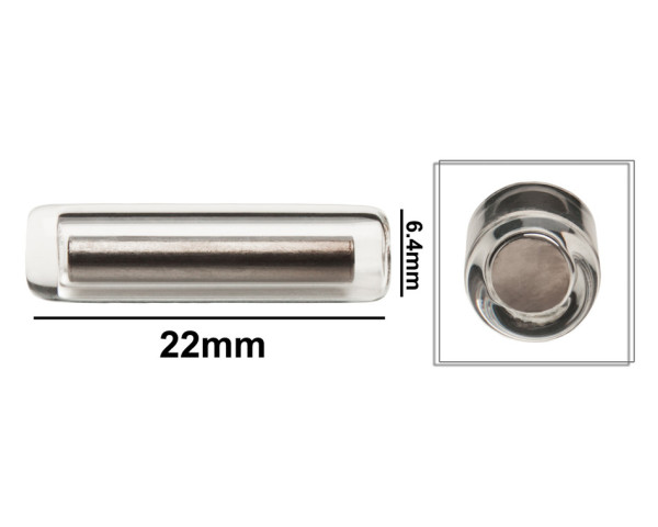 SP Bel-Art Pyrex Magnetic Stirring Bar; GlassEncapsulated, 22 x 6.4mm