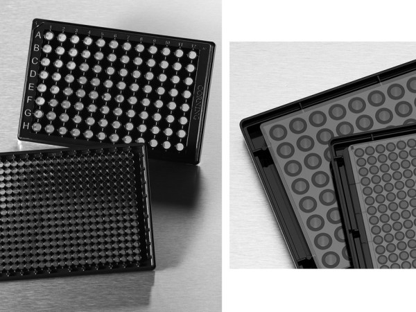 Corning® 96-well Half Area High Content Imaging Film Bottom Microplate, with Lid