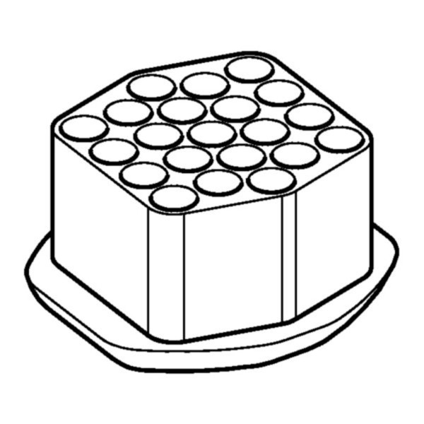 Eppendorf Adapter, for 21 tubes 9 mL, for Rotor S-4xUniversal, 2 pcs.