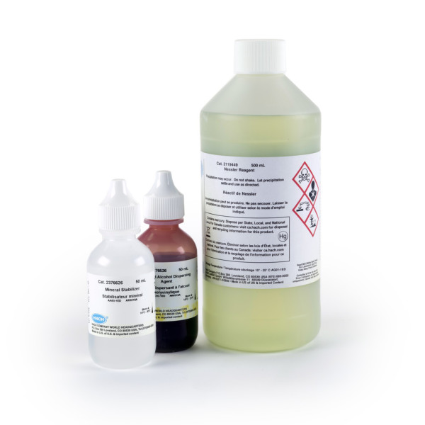 Hach Ammonium Reagenziensatz, Nessler, 0,02-2,50 mg/L NH3-N