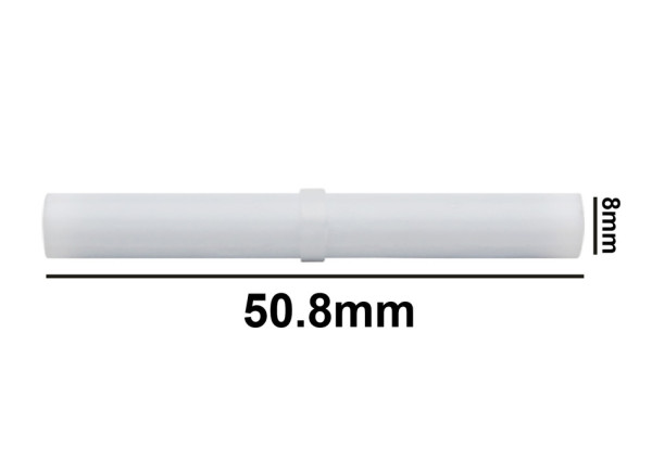 SP Bel-Art Spinbar Teflon Cylindrical MagneticStirring Bar; 50.8 x 8mm, White