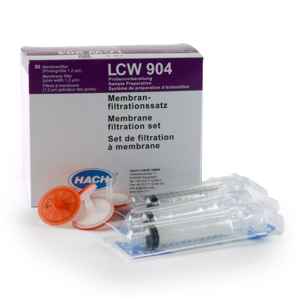 Hach Membrane filtration set with 50 membrane filters 1.2 µm
