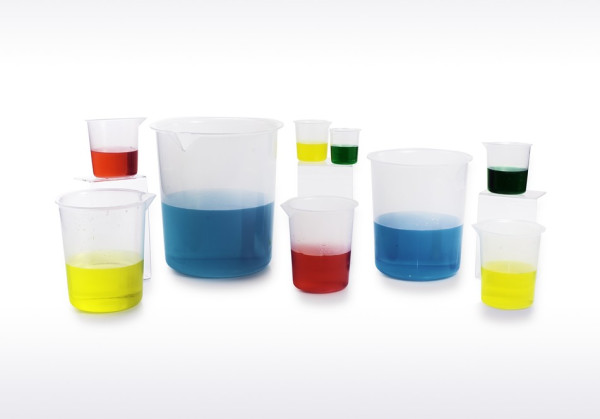 SP Bel-Art Graduated Griffin Low-Form 250mlBeakers; Polypropylene, 50ml Graduation (Pack of6)