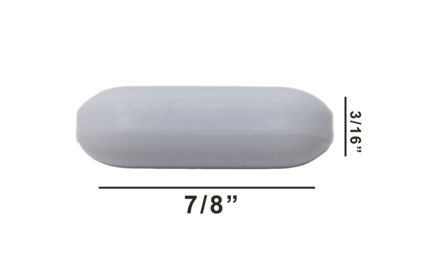 SP Bel-Art Spinbar Teflon Polygon MagneticStirring Bar; ? x ³/16 in., White, without PivotRing