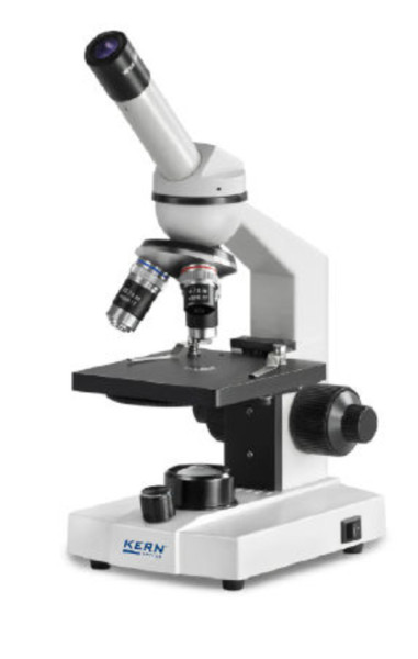 Kern Durchlichtmikroskop (Schule) Monokular Achromat 4/10/40: WF10x18: 0,5W LED
