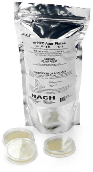 Hach m-HPC Agar Plates, pk/15