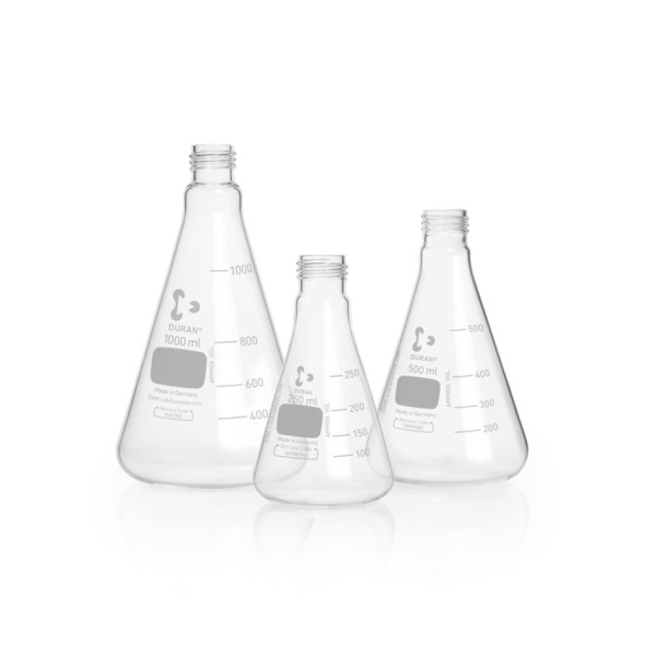 DWK DURAN® Erlenmeyer flask, graduated, GL 32, 1000 ml