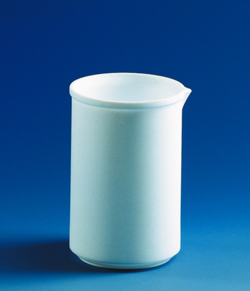 BRAND Becher, niedrige Form, PTFE, 100 ml, mit Ausguss,ohne Teilung