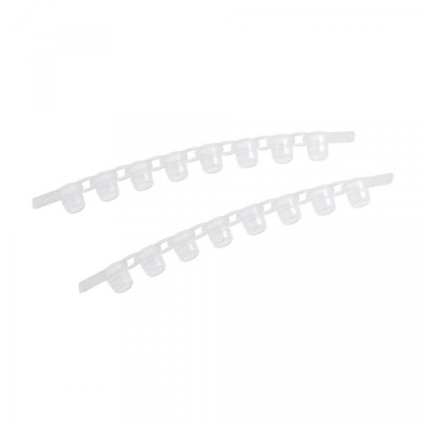 Eppendorf Masterclear Cap Strips, 10x 12 = 120 pcs.
