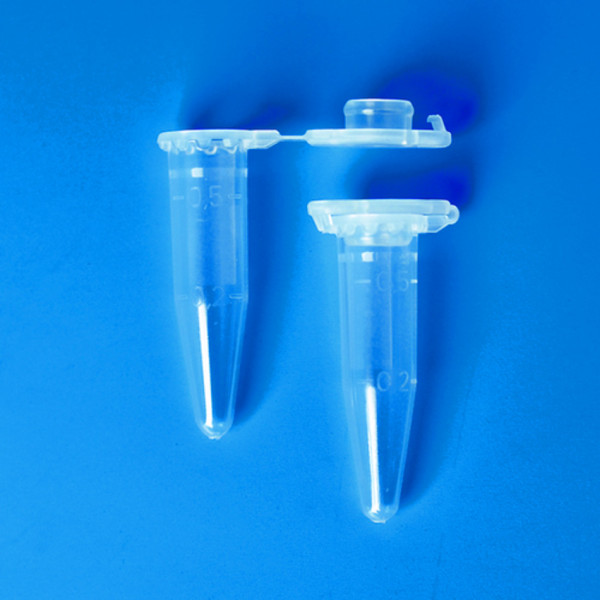 BRAND Microtubes, PP, 0.5 ml, BIO-CERT® PCR QUALITY, transparent, with lid