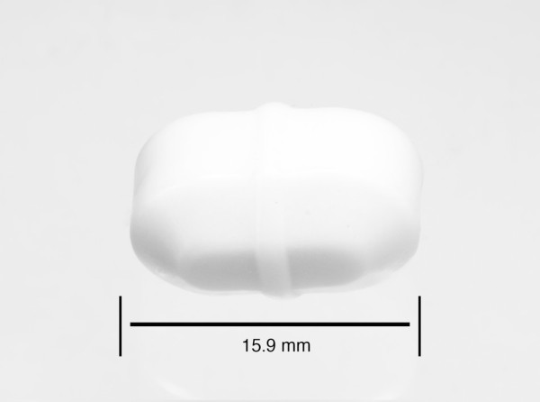 SP Bel-Art Spinbar Teflon Octagon MagneticStirring Bar; 15.9 x 9.5mm, White