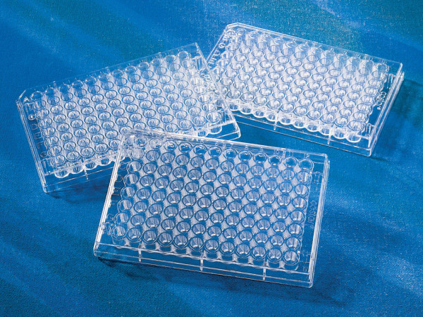Corning® 96-well EIA/RIA Clear Flat Bottom Polystyrene High Bind Microplate, 20 per Bag, with Lid, S