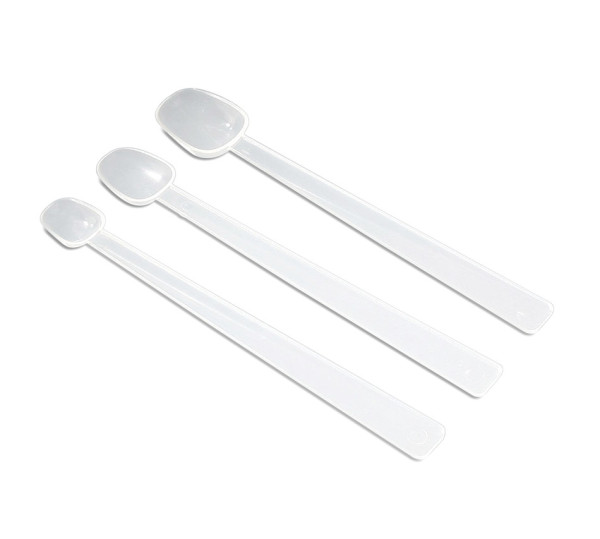 SP Bel-Art Earth-Friendly Long Handle SamplingSpoon; 2.46ml (½ tsp), PLA Resin (Pack of 10)