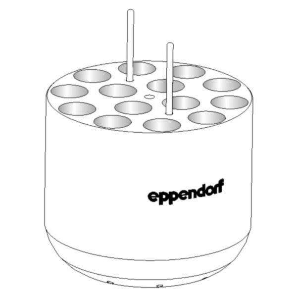 Eppendorf Adapter, für 14 Gefäße 14 mL, 2 Stück