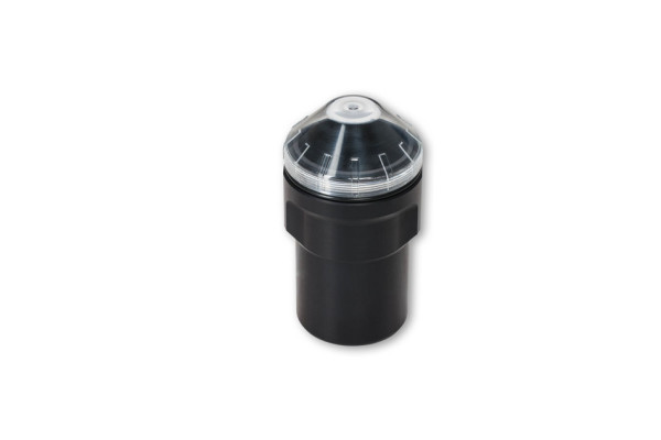 Hermle Round bucket with O-ring and see-through PC screw cap, hermetically