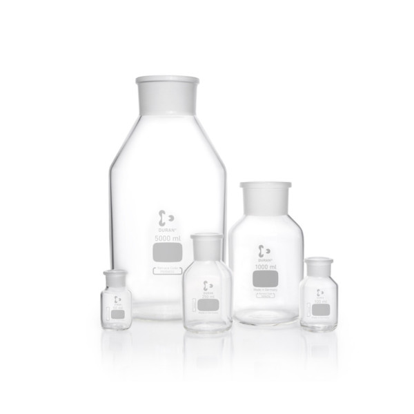DWK DURAN® bottles, reagent, wide neck, with NS 85/55, clear, with standard ground joint without head stopper, 10000 ml