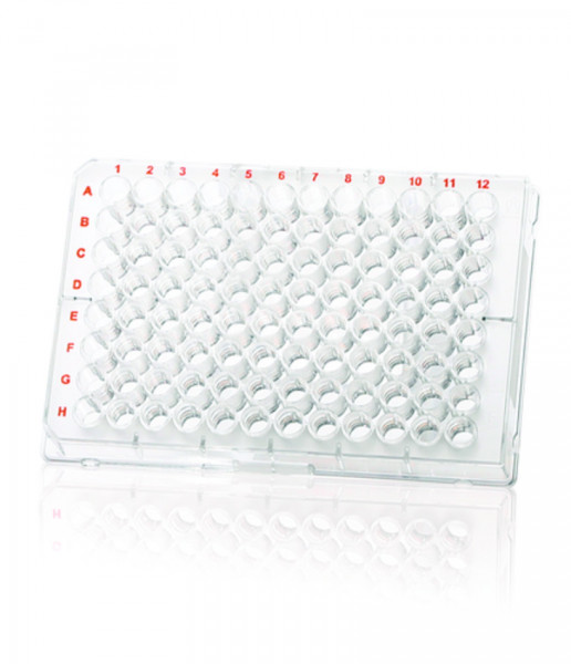 BRAND Microplate, cellGrade, 96-well, PS Standard transp.,'C'bottom 350 µl 50 pcs