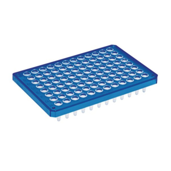 Eppendorf twin.tec microbiology PCR Plate 96, semi-skirted, 250 µL, PCR clean, blue, 10 plates