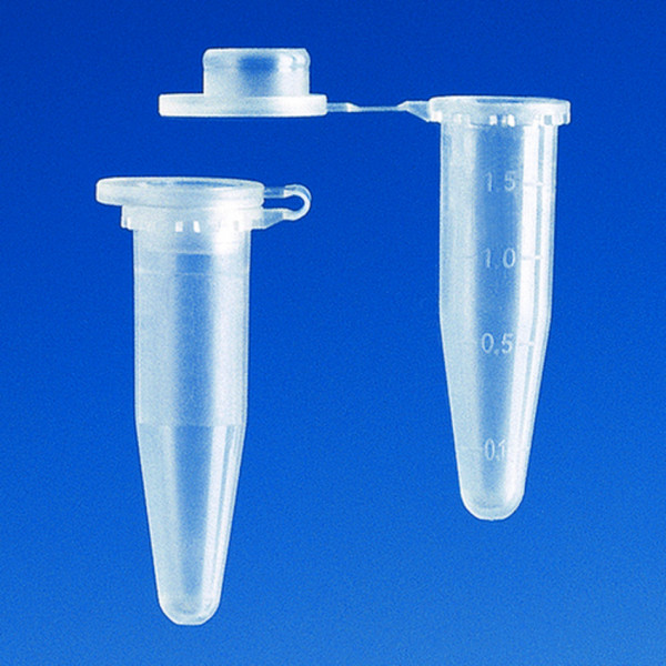 BRAND Microcentrifuge tube PP IVD 1,5 ml, neutral, lid, pack of 3000 pcs.