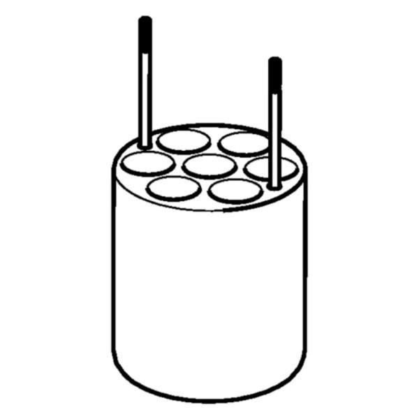 Eppendorf Adapter, für 7 Oak Ridge-Gefäße 10 mL, 2 Stück