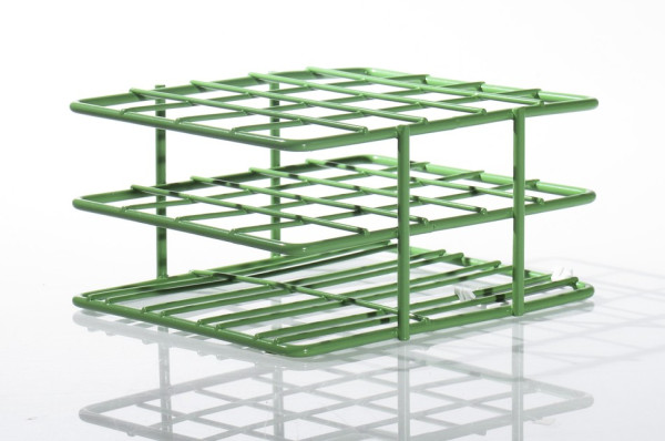 SP Bel-Art Poxygrid Half-Size Test Tube Rack;For 16-20mm Tubes, 20 Places, Green