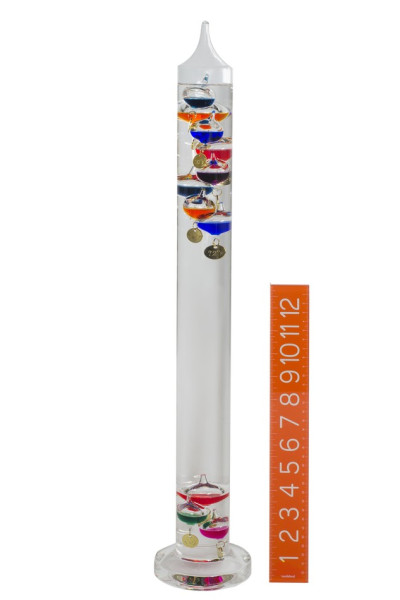 SP Bel-Art, H-B DURAC Galileo Thermometer; 16 to36C (60 to 100F), 11 Spheres, 24 in.