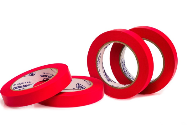 SP Bel-Art Write-On Red Label Tape; 40yd Length,³/4 in. Width, 3 in. Core (Pack of 4)