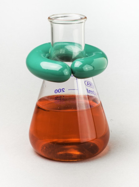 SP Bel-Art “C”-Shape Open 0.5lb Lead Ring Flask
