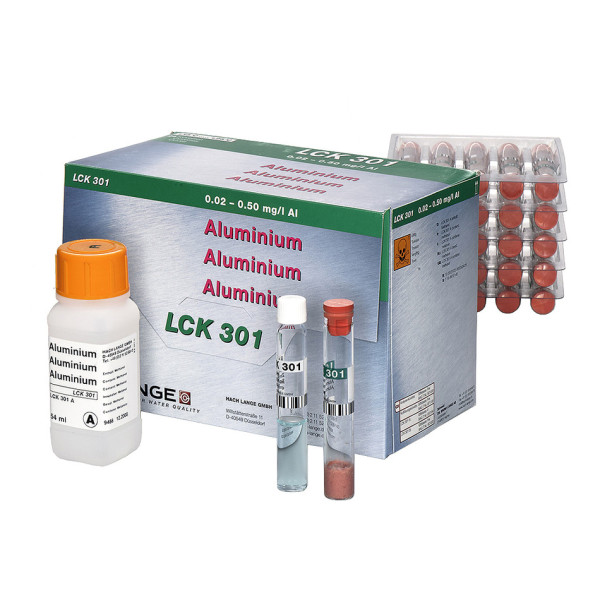 Hach Aluminium Küvetten-Test 0,02-0,5 mg/L Al, 24 Bestimmungen