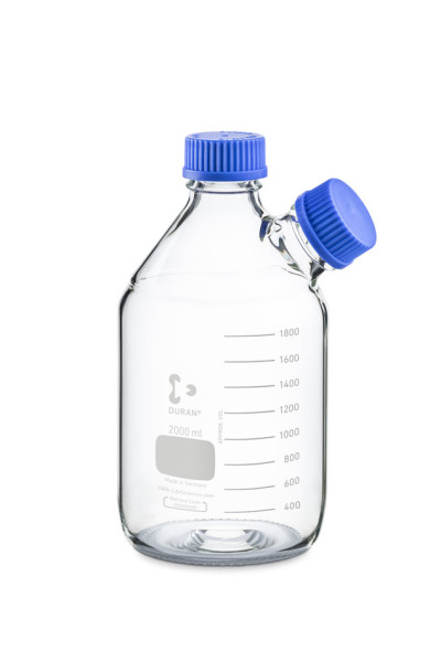 DWK DURAN® GL 45 Vorratsflasche, mit GL 45 Seitenhals, 2000 ml