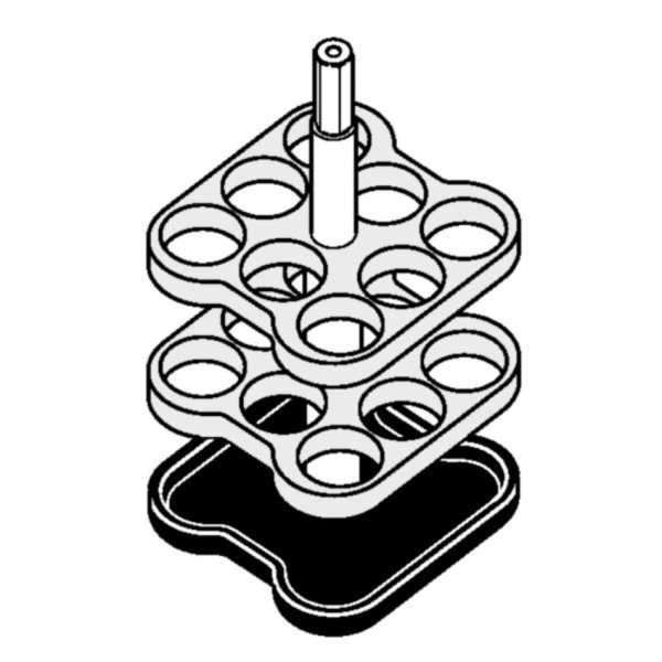 Eppendorf Adapter, für 8 Rundbodengefäße 9 mL, 2 Stück