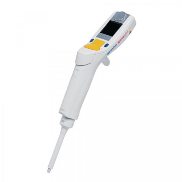 Eppendorf Xplorer plus, single channel, 15-300 µL, multifunc- tion rocker switch orange for pipette tips 300 µL