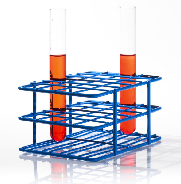 SP Bel-Art Poxygrid Half-Size Test Tube Rack;For 13-16mm Tubes, 24 Places, Blue